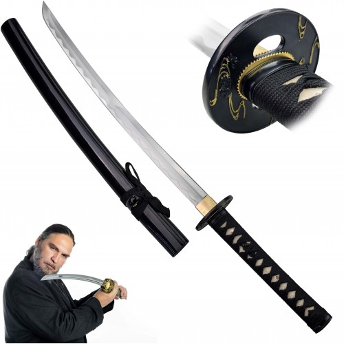 AF Ocelové wakizashi "FIGHT ROSE" na kontaktní šerm!