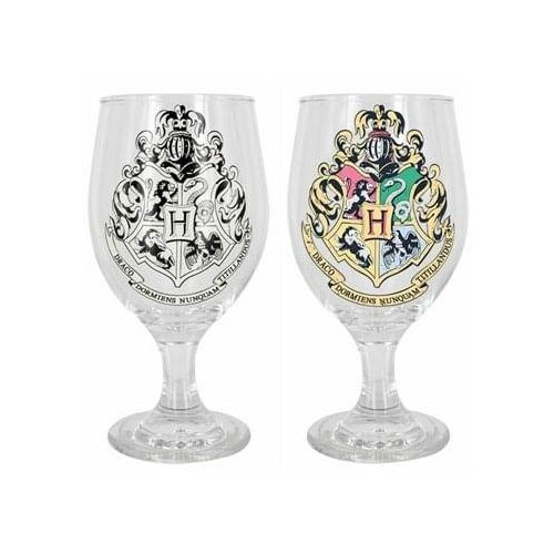 Sklenice Harry Potter - měnící se znak Bradavic
