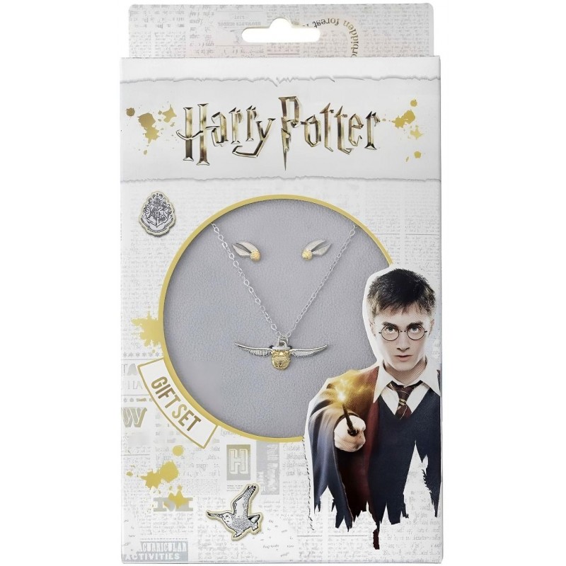 Náhrdelník a náušnice Harry Potter - Zlatonka