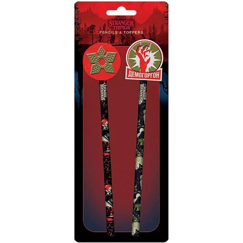 Sada tužek s gumou Stranger Things, 2 ks