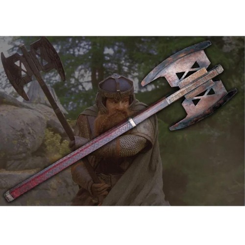 The Noble Collection Gimliho obouruční sekera "GIMLI'S DOUBLEHAND AXE" - Pán Prstenů