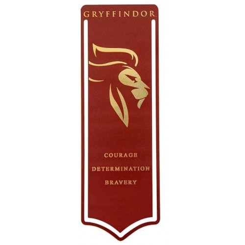 Kovová záložka Harry Potter - Kolej Nebelvír