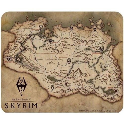Podložka pod myš Skyrim - Map