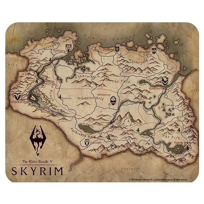 Podložka pod myš Skyrim - Map