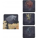 Podtácky Game of Thrones - Znaky rodů (4 ks)