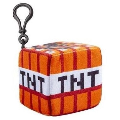 Plyšák s klipem Minecraft - TNT, 8 cm