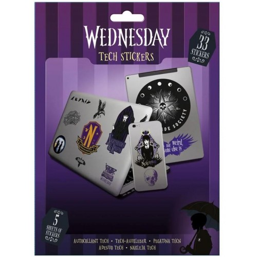 Sada samolepek Wednesday