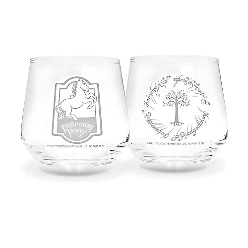Sada sklenic Pán prstenů - Prancing Pony & Gondor Tree