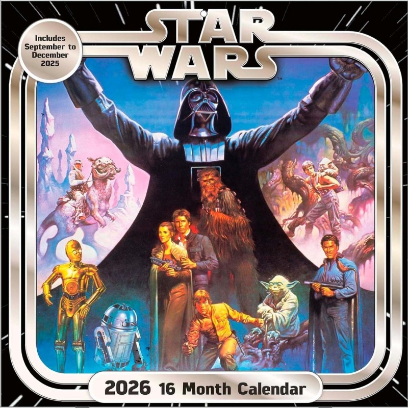 Nástěnný kalendář Star Wars - Classic 2026 (16 měsíců)