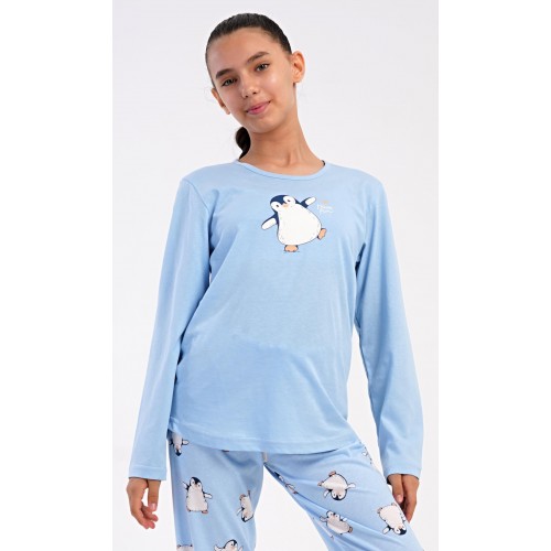 Dětské pyžamo dlouhé Tučňák