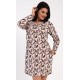 Dámské domácí šaty s dlouhým rukávem Isabela