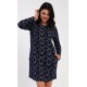 Dámské domácí šaty s dlouhým rukávem Isabela
