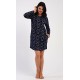 Dámské domácí šaty s dlouhým rukávem Isabela