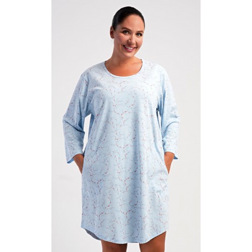 Dámské domácí šaty s tříčtvrtečním rukávem Lauren