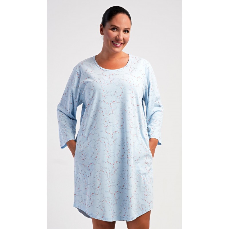 Dámské domácí šaty s tříčtvrtečním rukávem Lauren