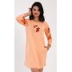 Dámské domácí šaty s tříčtvrtečním rukávem Patricia