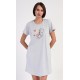 Dámské domácí šaty s krátkým rukávem Amelia