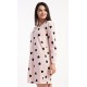 Dámská noční košile s dlouhým rukávem Srdce
