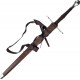 AF Luxusní ostrý středověký meč "IRON PALADIN" s dřevěnou pochvou - HQ!