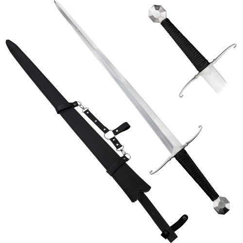 AF Ostrý středověký meč "HASTINGS SWORD" s pochvou na opasek - HQ!