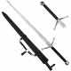 AF Ostrý ocelový meč "MIGHTY CLAYMORE" s pochvou na opasek - HQ!