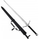 AF Ostrý ocelový meč "MIGHTY CLAYMORE" s pochvou na opasek - HQ!