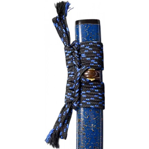 AF Japonská tkanice „SAGEO“ pro samurajské meče - 5 barev! Barva: Černo-modrá