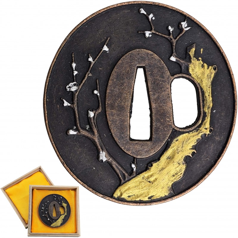 AF Náhradní záštita pro samurajské meče "UME NO KI TSUBA"