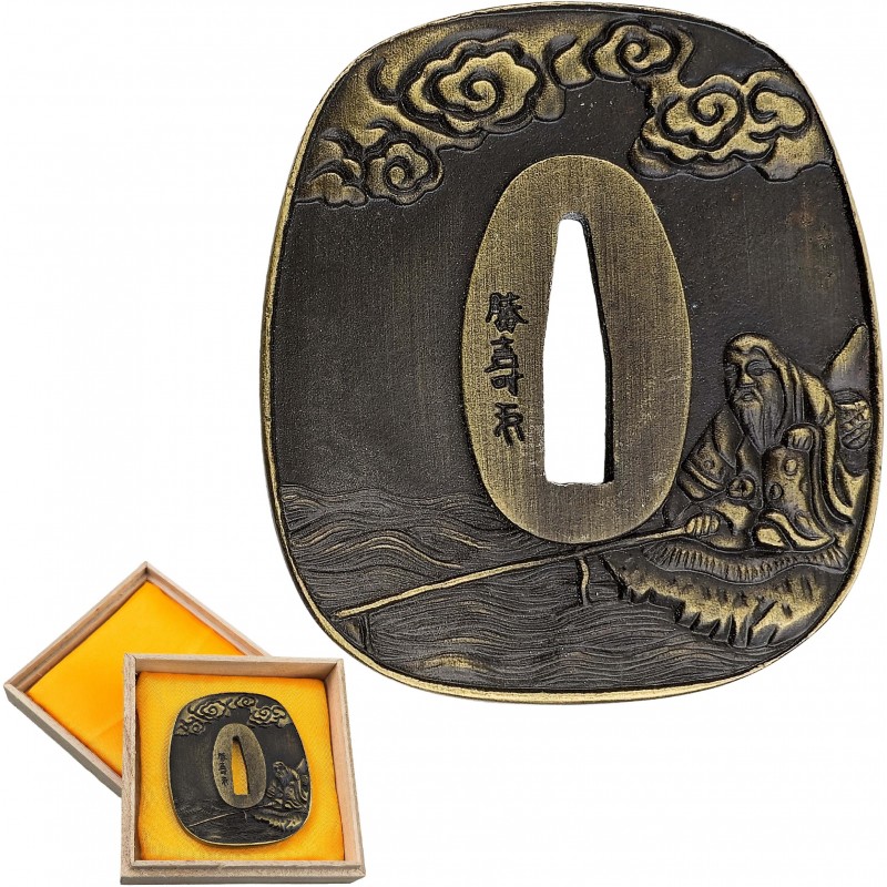 AF Náhradní záštita pro samurajské meče "KAWA NO SĒJI TSUBA"