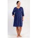 Dámské domácí šaty s tříčtvrtečním rukávem Alex