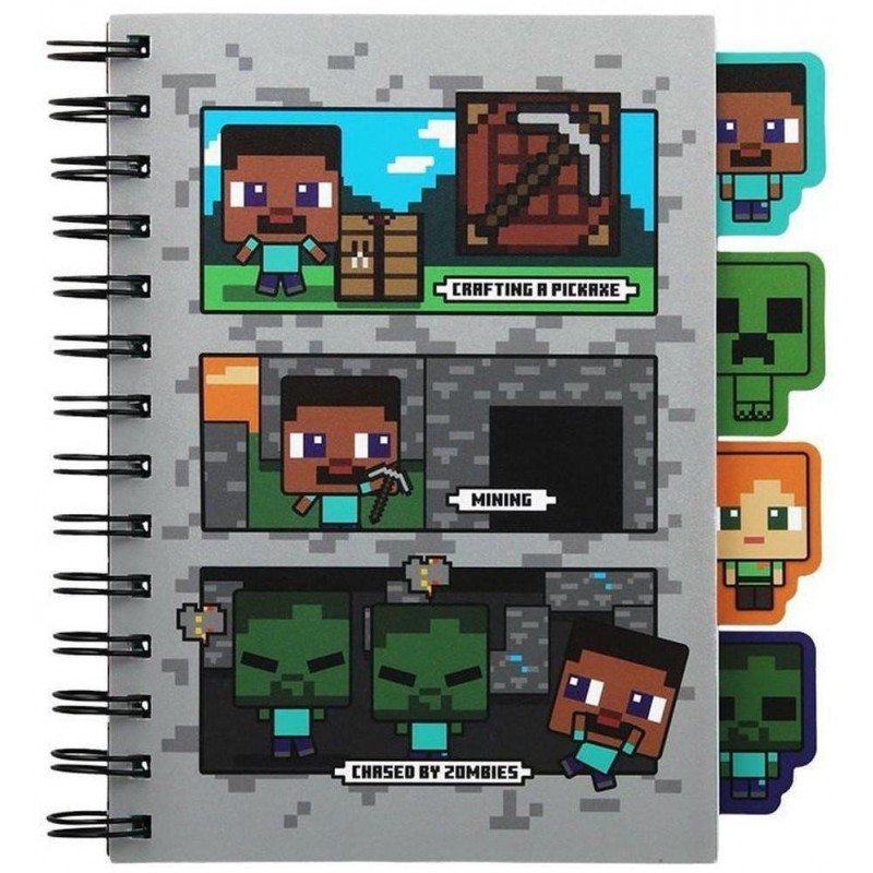 Zápisník Minecraft, s oddělovači