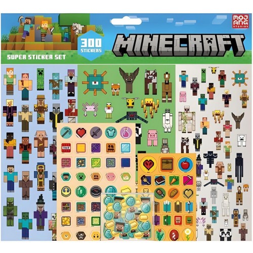Sada samolepek Minecraft (300 ks)