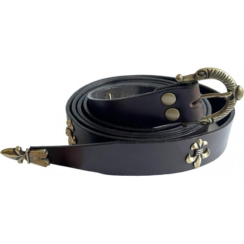 Kožený opasek zdobený - středověký