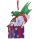 Vánoční ozdoba - Dárek s drakem