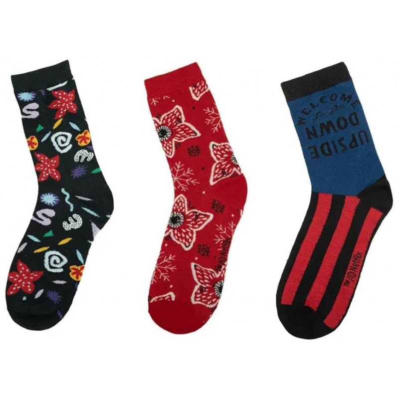 Sada ponožek Stranger Things - Upside Down (3 páry)