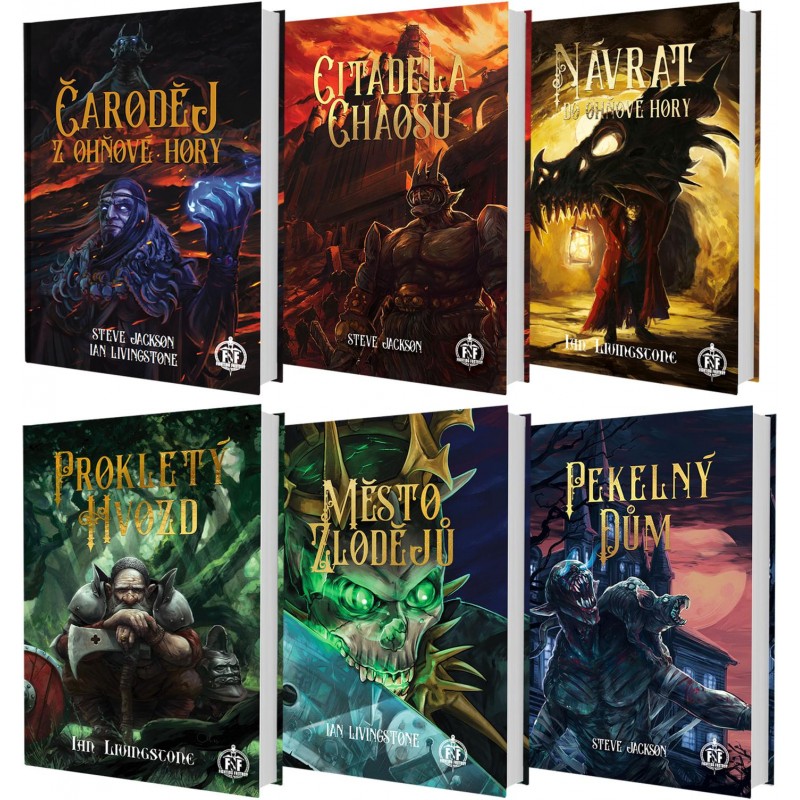 Fighting Fantasy: sada knih v pevné vazbě
