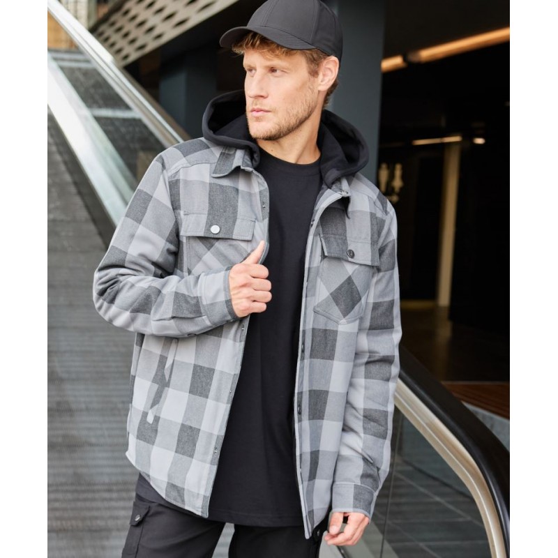 Prošívaná košilová bunda