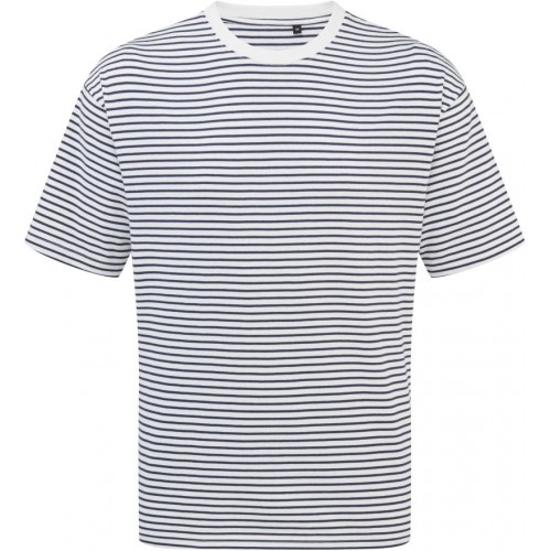 Těžké pruhované unisex oversize tričko "Utility 2.0"