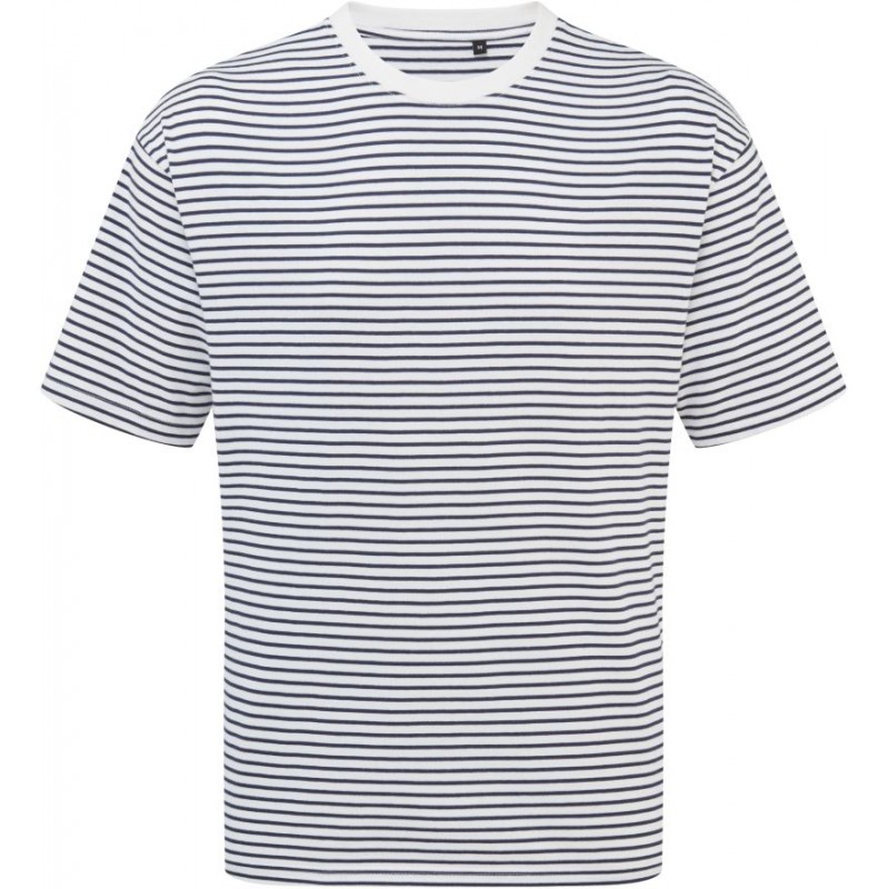 Těžké pruhované unisex oversize tričko "Utility 2.0"