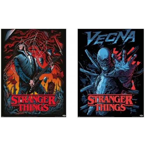 Sada plakátů Stranger Things - Eddie & Vecna (2 ks)