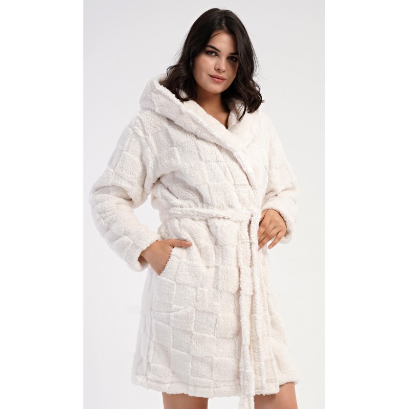 Dámský župan krátký s kapucí Karolína