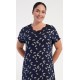 Dámská noční košile s krátkým rukávem Butterflies