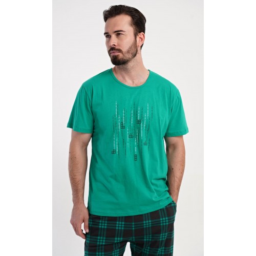 Pánské pyžamo šortky Tetris