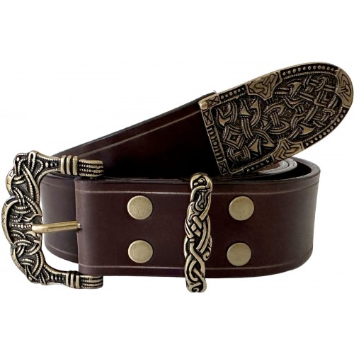 Vikingský kožený opasek Gokstad