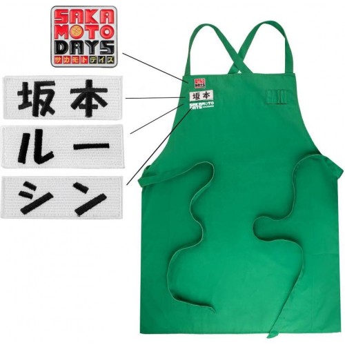 Dárková sada Sakamoto Days - zástěra a odznak