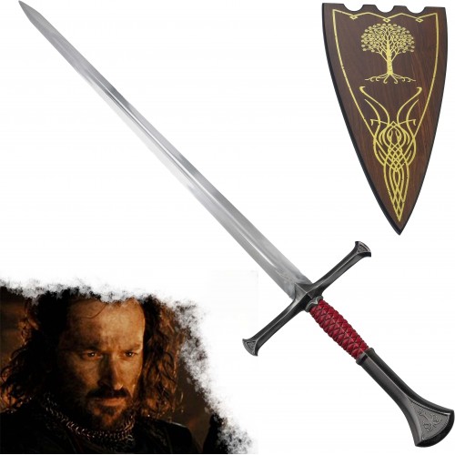 Jolly Ocelový meč "SWORD OF ISILDUR" s plaketou - Pán Prstenů