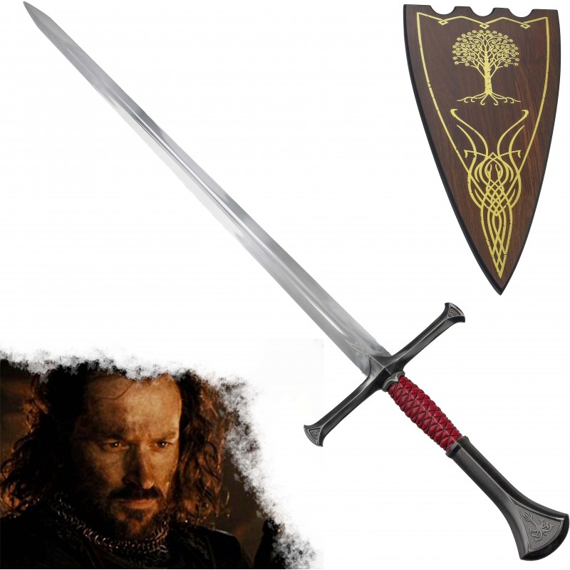 Jolly Ocelový meč "SWORD OF ISILDUR" s plaketou - Pán Prstenů
