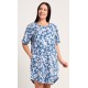 Dámské domácí šaty s krátkým rukávem Diana
