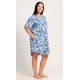 Dámské domácí šaty s krátkým rukávem Diana