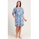 Dámské domácí šaty s krátkým rukávem Diana